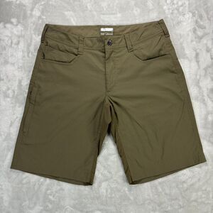 Marmot Shorts Mens 32 Army Green Brown Stretch Performance Nylon Outdoor Travel